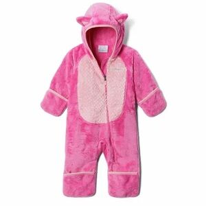 Columbia Foxy Baby Sherpa Bunting Infant Snowsuit in Bright Pink